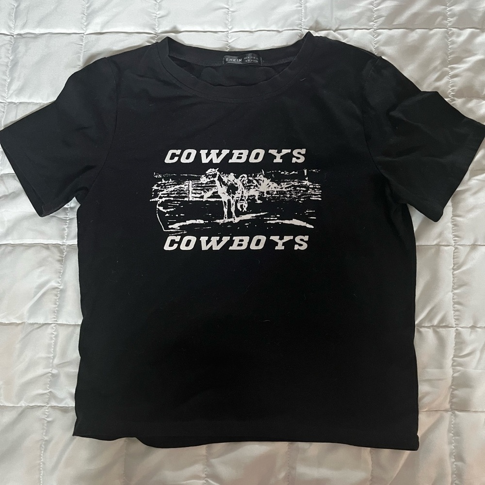 Cowboys crop tee